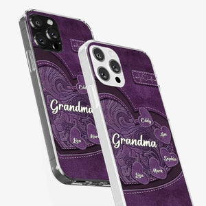 Coque de téléphone transparente imprimée effet gonflé 3D personnalisée - Cadeaux d'anniversaire personnalisés pour maman, grand-mère - Tu es la mère que tout le monde rêve d'avoir