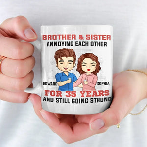 Mes frères et sœurs sont mes meilleurs amis - Mug personnalisé pour la famille - Cadeau pour frères et sœurs