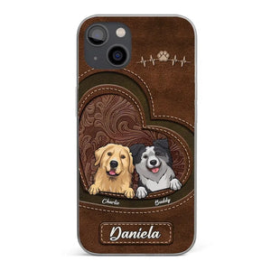 La vie est meilleure avec un chien ! Coque de téléphone transparente personnalisée pour chien ! Cadeau pour les propriétaires et les amoureux des animaux.