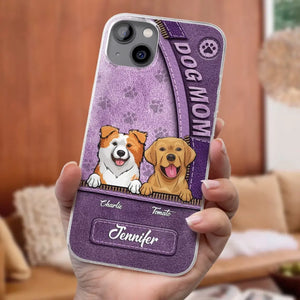 Tout ce dont vous avez besoin, c'est d'amour et d'un chien - Coque de téléphone transparente personnalisée pour chien - Cadeau pour les propriétaires d'animaux et les amoureux des animaux
