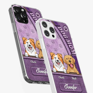 Tout ce dont vous avez besoin, c'est d'amour et d'un chien - Coque de téléphone transparente personnalisée pour chien - Cadeau pour les propriétaires d'animaux et les amoureux des animaux