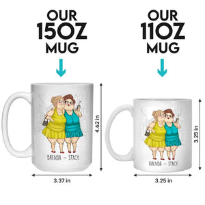 Tasse personnalisée « Amis pour la vie et au-delà » – Cadeau pour les meilleures amies, les meilleures amies et les sœurs