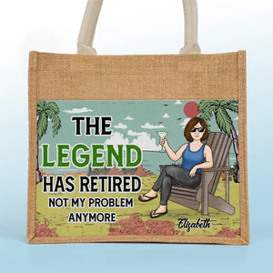 Ma plus longue pause-café commence maintenant - Sacs cadeaux personnalisés pour la famille, sacs fourre-tout en jute, sacs de plage - Cadeau pour maman, grand-mère