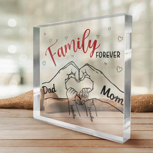 We Are Forever Entwined - Family Personalized Custom Square Shaped Acrylic Plaque - Gift For Family Members