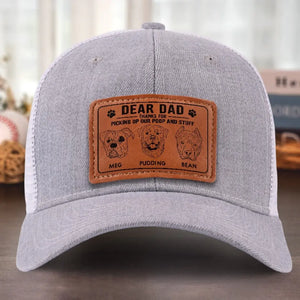 Votre fidèle chiot vous sera éternellement reconnaissant ! Chapeau en cuir personnalisé pour chien ! Cadeau pour les propriétaires et les amoureux des animaux.