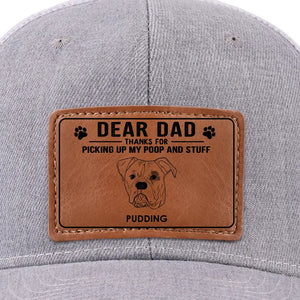 Votre fidèle chiot vous sera éternellement reconnaissant ! Chapeau en cuir personnalisé pour chien ! Cadeau pour les propriétaires et les amoureux des animaux.