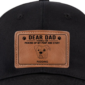Votre fidèle chiot vous sera éternellement reconnaissant ! Chapeau en cuir personnalisé pour chien ! Cadeau pour les propriétaires et les amoureux des animaux.