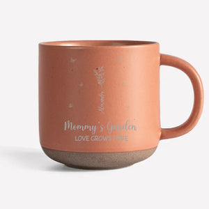 L'amour grandit ici - Mug personnalisé en céramique pour famille - Cadeau pour maman et grand-mère
