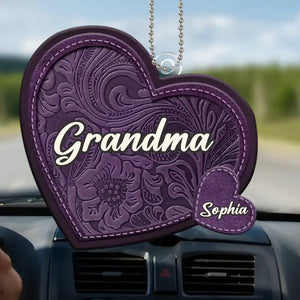 Le bonheur, c'est d'être grand-mère - Décoration de voiture personnalisée en acrylique - Cadeau pour maman et grand-mère