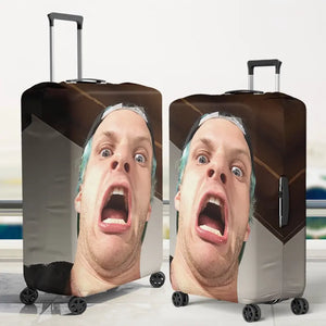 Photo personnalisée : tout ce dont vous avez besoin, c'est d'amour et d'un passeport - Housse de bagage personnalisée pour voyage - Cadeau pour les vacances d'été, cadeau pour les amateurs de voyages d'aventure