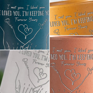 Votre sourire me fait sourire - Tasse en céramique personnalisée pour couple - Cadeau pour mari et femme, anniversaire