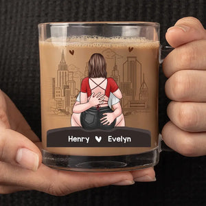 Encore plus chaud que ce café ! Tasse en verre personnalisée pour couple ! Cadeau pour mari et femme, anniversaire