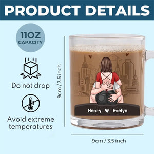 Encore plus chaud que ce café ! Tasse en verre personnalisée pour couple ! Cadeau pour mari et femme, anniversaire
