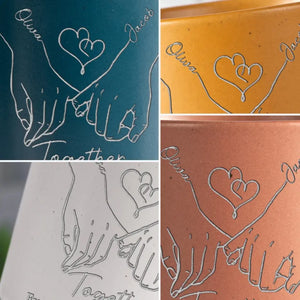 Ensemble, c'est mieux ! Tasse personnalisée en céramique pour couple ! Cadeau pour mari et femme, anniversaire