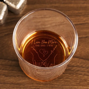 Verre à whisky personnalisé « All Of Me Loves All Of You » pour couple - Cadeau pour mari et femme, anniversaire