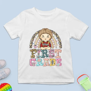 En route vers de nouveaux sommets - T-shirt enfant personnalisé - Cadeau de rentrée scolaire pour enfant