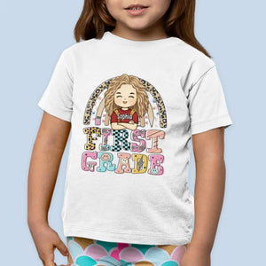 En route vers de nouveaux sommets - T-shirt enfant personnalisé - Cadeau de rentrée scolaire pour enfant