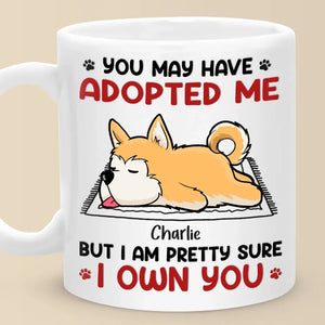 Vous m'avez peut-être adopté - Tasse personnalisée pour chien et chat - Cadeau pour les propriétaires d'animaux et les amoureux des animaux
