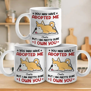 Vous m'avez peut-être adopté - Tasse personnalisée pour chien et chat - Cadeau pour les propriétaires d'animaux et les amoureux des animaux