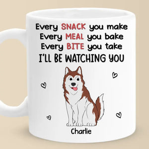 Nous observons avec plaisir - Tasse personnalisée pour chien - Cadeau pour propriétaires d'animaux et amoureux des animaux