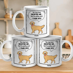 Vous m'avez peut-être adopté - Tasse personnalisée pour chien et chat - Cadeau pour les propriétaires d'animaux et les amoureux des animaux