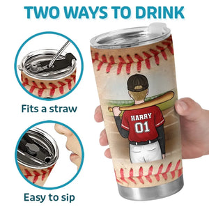 Jouez comme si vous n'aviez jamais perdu - Gobelet personnalisé pour la famille - Cadeau pour les membres de la famille, les joueurs de baseball et les amateurs de baseball