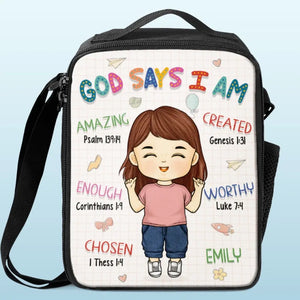 Tu es la meilleure version de toi-même - Sac à lunch personnalisé - Cadeau de rentrée scolaire pour enfant