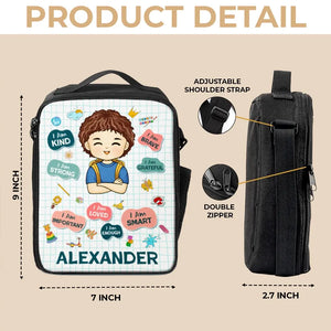 Travaillez dur, dormez bien ! Sac à lunch personnalisé ! Cadeau de rentrée scolaire pour enfant