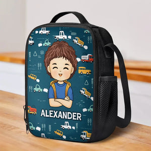 Lève-toi et brille, c'est l'heure de l'école ! - Sac à lunch personnalisé - Cadeau de rentrée pour enfant
