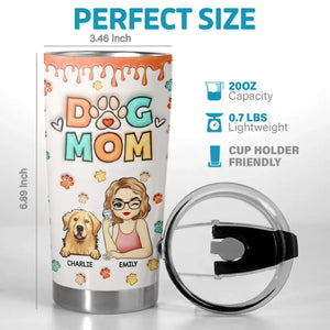 Fourrure, amour et câlins - Gobelet personnalisé avec effet gonflable 3D pour chien et chat - Cadeau pour propriétaires et amoureux des animaux