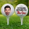 Photo personnalisée : la vie est meilleure quand on joue au golf ! Balle de golf personnalisée ! Cadeau pour les amateurs de sport et les joueurs.