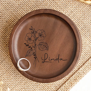 Les vrais amis sont toujours ensemble en esprit - Plat à bijoux en bois personnalisé Bestie - Cadeau pour meilleures amies, meilleures amies, sœurs