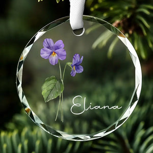 Un ami est comme une fleur, il peut plier au vent, mais il ne se brisera jamais - Ornement en verre personnalisé pour meilleure amie - Cadeau pour meilleures amies, meilleures amies, sœurs