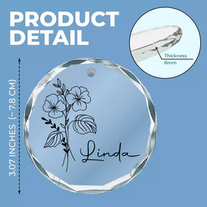 Les vraies amitiés sont éternelles et s'épanouissent sans fin - Décoration en verre personnalisée pour meilleure amie - Cadeau de Noël pour meilleures amies, meilleures amies et sœurs