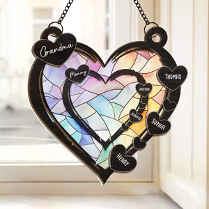Rien n'est comparable à l'amour d'une mère - Attrape-soleil personnalisé pour fenêtre - Cadeau pour maman et grand-mère