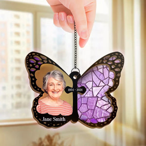 Souvenirs photo personnalisés pour toujours - Attrape-soleil personnalisé à suspendre à une fenêtre - Cadeau de condoléances pour les membres de la famille