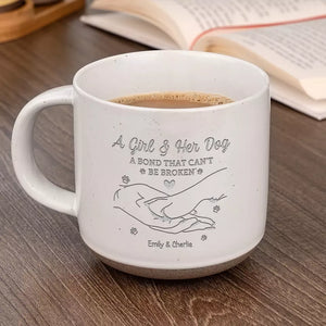 Ils ont vécu, ils ont aimé, ils ont ronronné - Tasse en poterie personnalisée pour chien - Cadeau pour les propriétaires d'animaux et les amoureux des animaux
