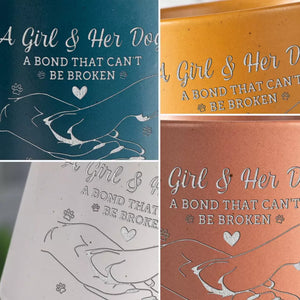 Ils ont vécu, ils ont aimé, ils ont ronronné - Tasse en poterie personnalisée pour chien - Cadeau pour les propriétaires d'animaux et les amoureux des animaux