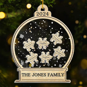 Le meilleur cadeau de Noël est la présence de la famille - Décoration de Noël personnalisée à 3 étages - Cadeau de Noël pour les membres de la famille
