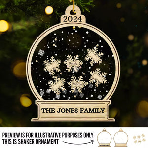 Le meilleur cadeau de Noël est la présence de la famille - Décoration de Noël personnalisée à 3 étages - Cadeau de Noël pour les membres de la famille