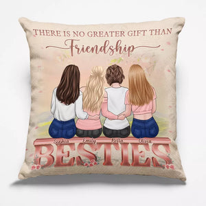 Les amis rendent le monde plus lumineux - Coussin personnalisé pour meilleure amie - Cadeau pour meilleures amies, meilleures amies et sœurs