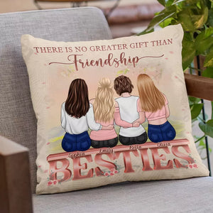 Les amis rendent le monde plus lumineux - Coussin personnalisé pour meilleure amie - Cadeau pour meilleures amies, meilleures amies et sœurs