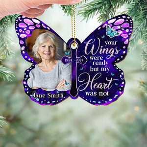 Photo personnalisée « Tu seras toujours mon éternel » - Ornement en cuir personnalisé commémoratif - Cadeau de Noël, cadeau de condoléances pour les membres de la famille