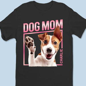 Photo personnalisée « La route vers mon cœur est remplie d'empreintes de pattes » - T-shirt, sweat à capuche et sweat-shirt unisexe personnalisé pour chien et chat - Cadeau pour propriétaires et amoureux des animaux