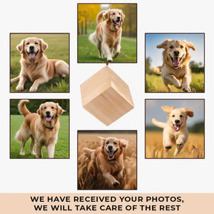 Photo personnalisée « Beaucoup de moments avec toi » – Ornement en bois personnalisé pour chien et chat – Cadeau de Noël pour les propriétaires et les amoureux des animaux
