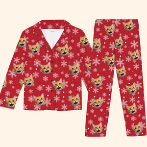 Pyjama personnalisé avec photo « Amour inconditionnel » dans un emballage douillet - Pyjama personnalisé pour chien et chat - Cadeau de Noël pour propriétaires et amoureux des animaux