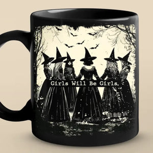 Il y a une petite sorcière en chacun de nous - Mug noir personnalisé Bestie - Cadeau d'Halloween pour les meilleures amies, BFF, sœurs