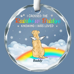 Les meilleurs amis ne sont jamais oubliés - Ornement en verre rond personnalisé commémoratif - Cadeau de condoléances, cadeau de Noël pour les propriétaires d'animaux et les amoureux des animaux