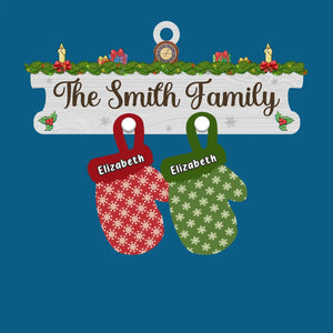 Noël est un moment de famille, d'amour et de joie - Décoration familiale personnalisée - Forme en bois personnalisée - Cadeau de Noël pour les membres de la famille
