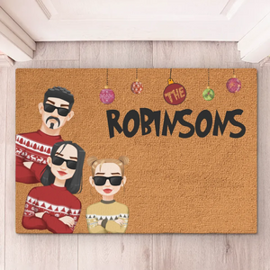 Noël en famille, c'est ce qui le rend spécial - Tapis décoratif personnalisé pour la maison - Cadeau de Noël pour les membres de la famille
